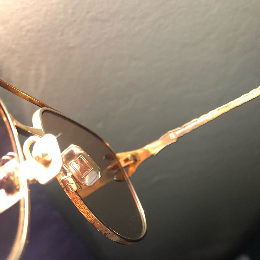 Used Anna Karin Karlsson Rose Gold/Gold Aviator Sunglasses Claw Voyage - Picture 15 of 16